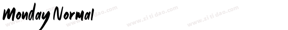Monday Normal字体转换